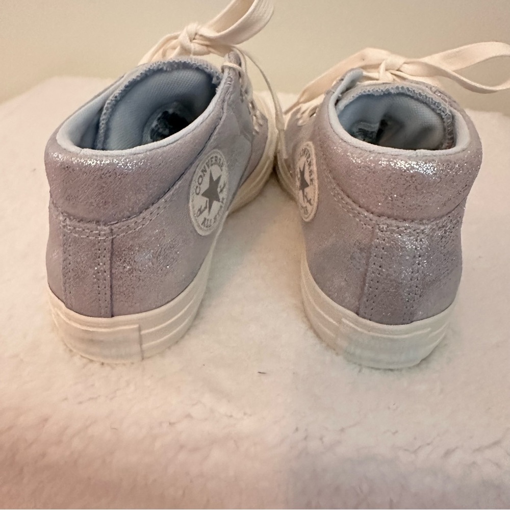Converse Metallic Silver High-Tops - Picture 7 of 11